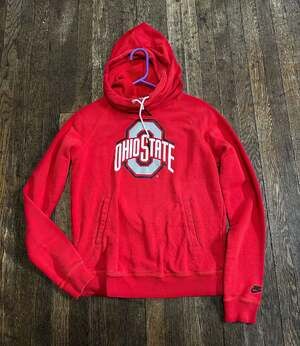 Nike Women's Ohio State Buckeyes Red Pullover Hoodie Sweatshirt Size S